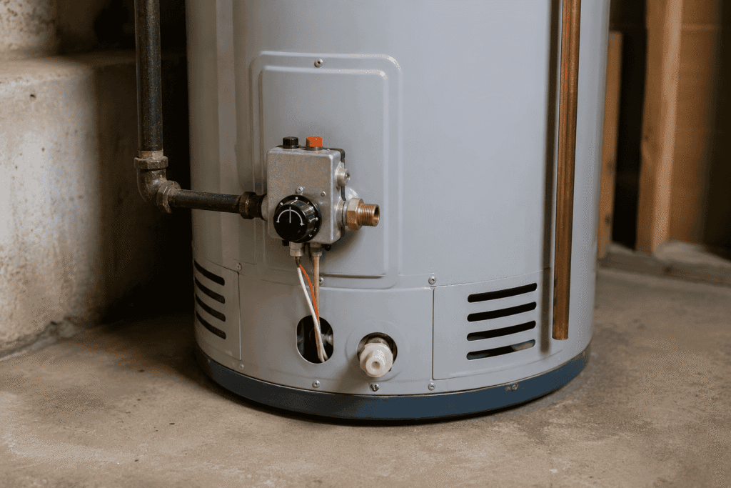 hot water heater in a salem massachusetts residence